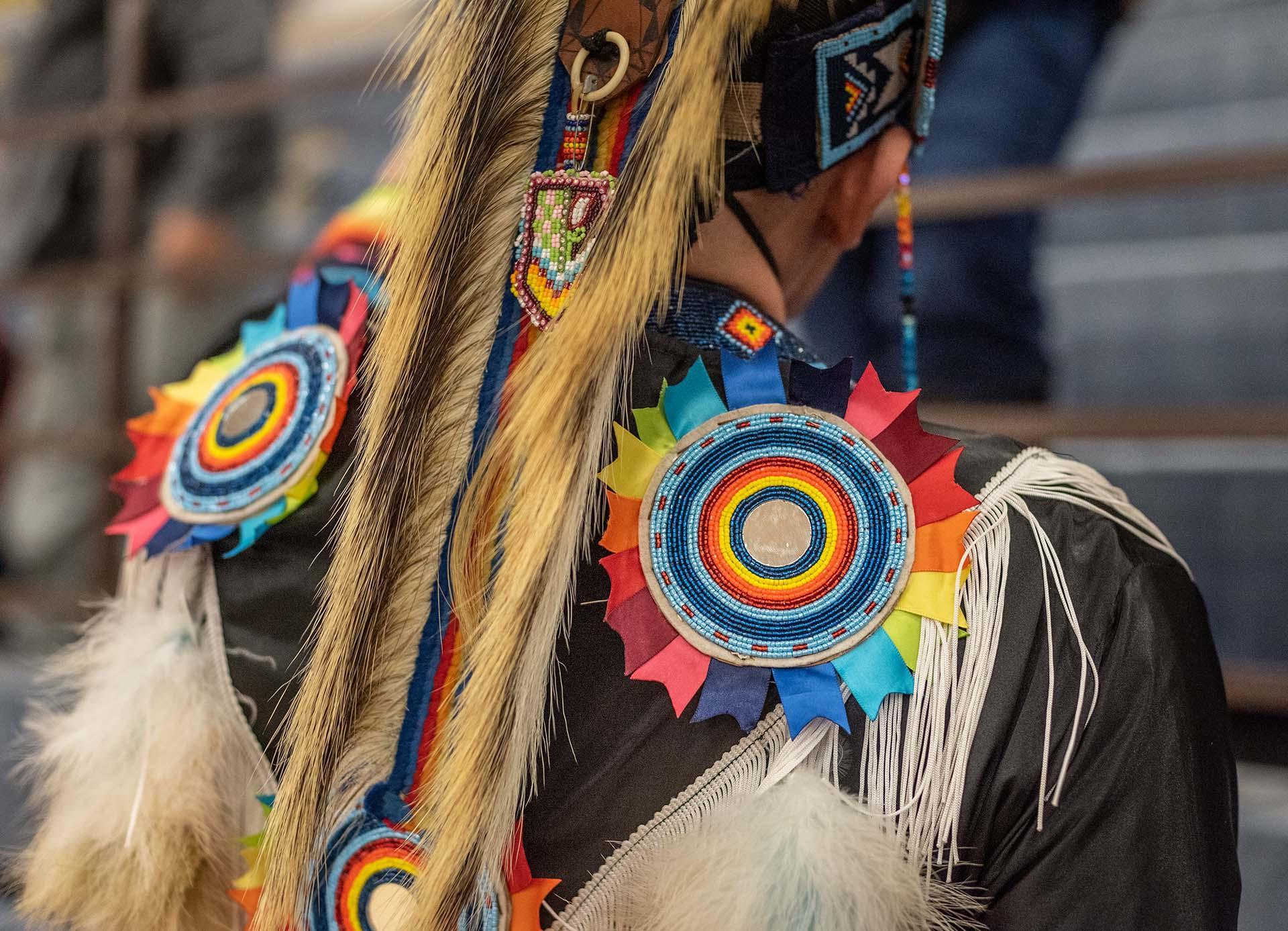 Native American Dress in Traditional Attire.
